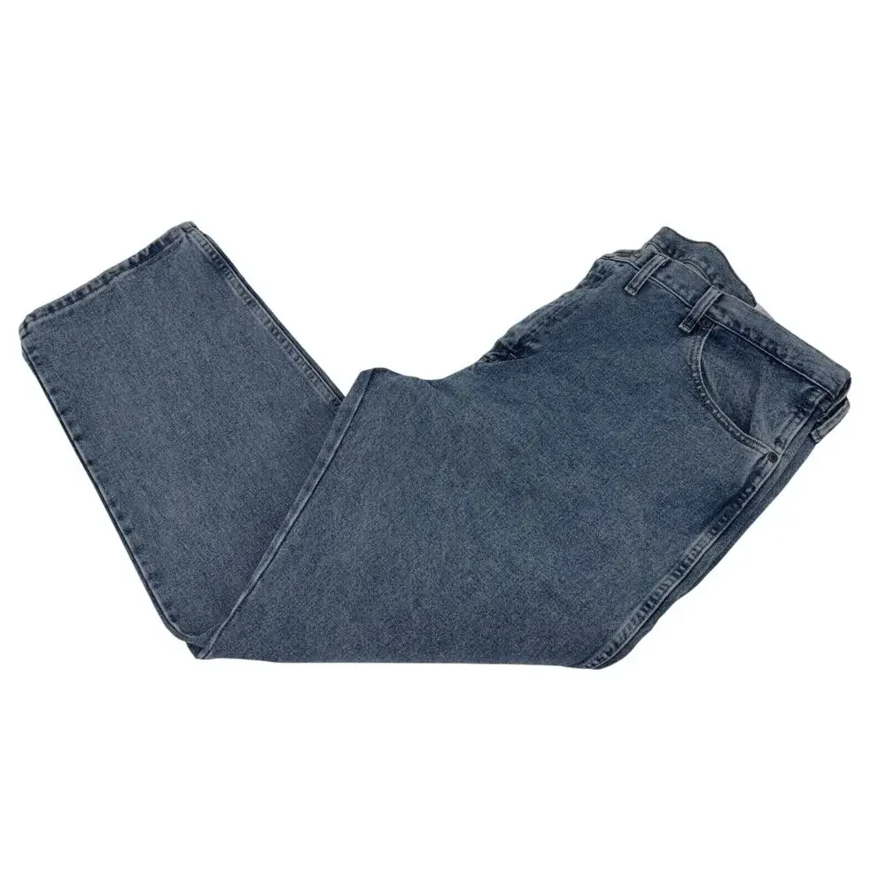 NEW Men's Wrangler Rugged Wear Jeans‎ 46x30 Blue Relaxed Fit Straight Leg NWT